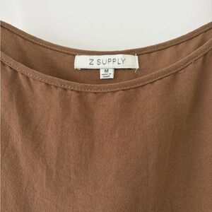 Z Supply Tan Rayon Blend Top